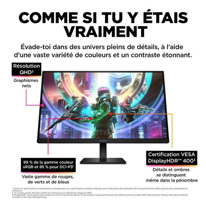 HP OMEN 27qs Monitor Gaming QHD de 27 pulgadas 240Hz NVIDIA G-SYNC 14