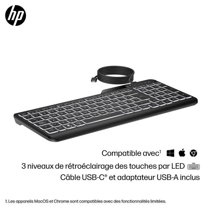 HP 400 Backlit Wired Keyboard 14 HP 400 Backlit Wired Keyboard 14