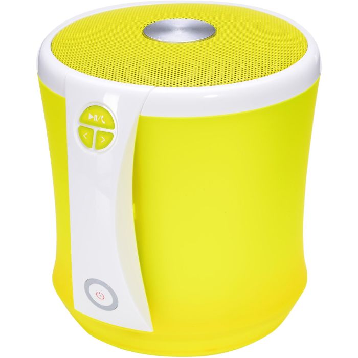 Terratec Altavoz Bluetooth CONCERT BT NEO Portátil 2x 3W RMS con Micrófono, AUX-in, Micro-SD, Batería 2200mAh Amarillo