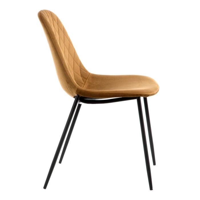 Silla Marrón Tejido-Metal Salón 46 X 51 X 83,50 cm