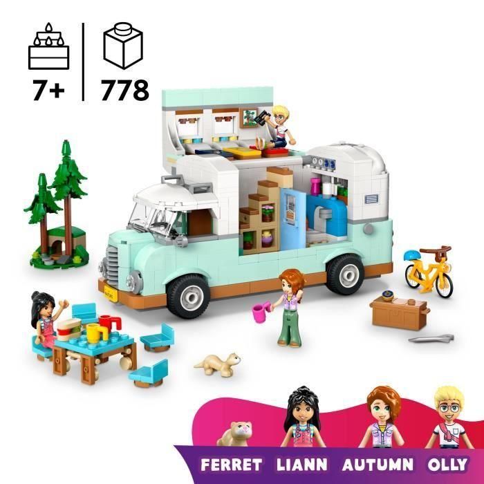 LEGO 42663 Friends Furgoneta Camper de la Amistad - Juguete de construcción para niñas 7+ años 1