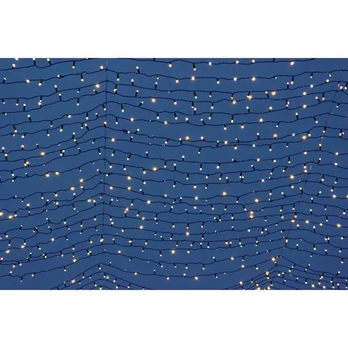 Lumi Jardin Yogy Guirnalda de Luz Solar, Luz Blanca Cálida, 200 LED, 1700 cm 1