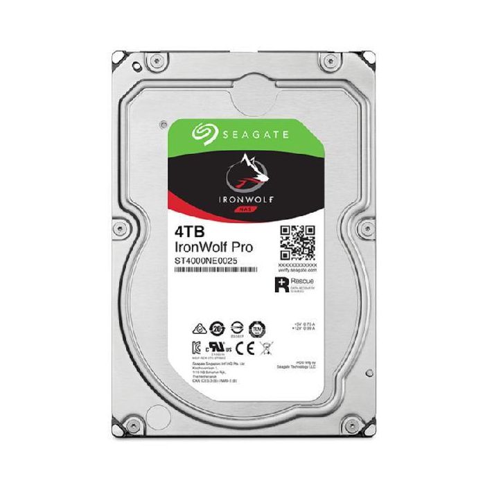 Seagate ST4000NM0002 Disco Duro Interno 4 TB SATA 6Gb/s IronWolf Pro para NAS y Servidores