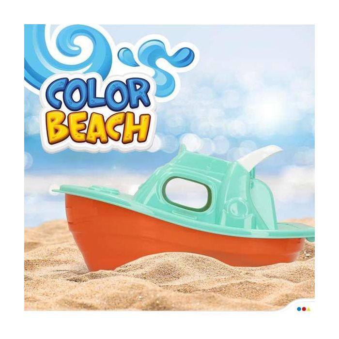 Cubo playa 14 cm con yate 36 cm, pala, rastrillo y 3 moldes en red 3 Cubo playa 14 cm con yate 36 cm, pala, rastrillo y 3 moldes en red 3