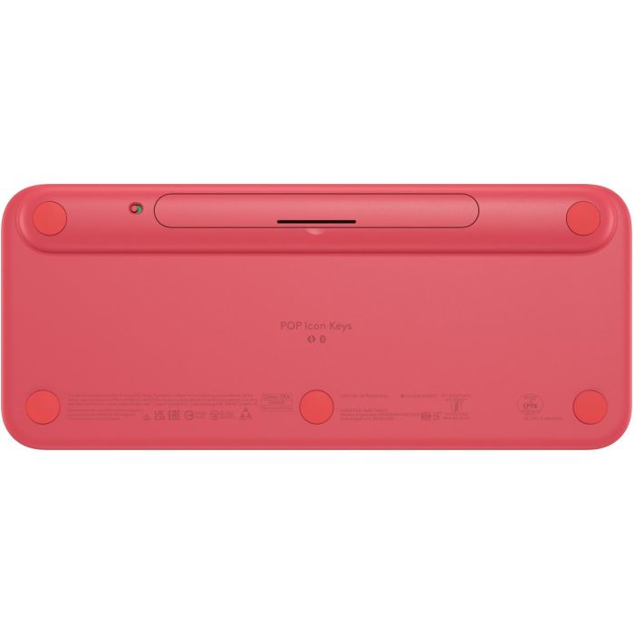Logitech POP ICON KEYS - ROSE (US) Teclado Inalámbrico Bluetooth Mini QWERTY Rosa, Multidispositivo para Windows/Mac/Android