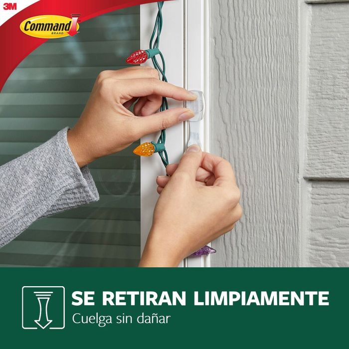 Gancho para colgar 3M Transparente Plástico (8 Unidades) 7 Gancho para colgar 3M Transparente Plástico (8 Unidades) 7