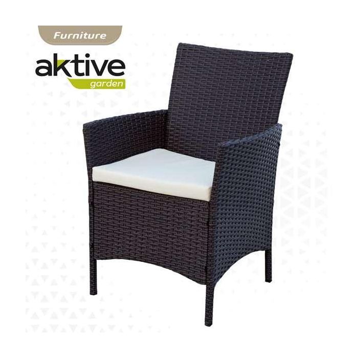 Conjunto de mesa (100x75 cm) + 4 sillas (60x61x84 cm) aktive 2 Conjunto de mesa (100x75 cm) + 4 sillas (60x61x84 cm) aktive 2