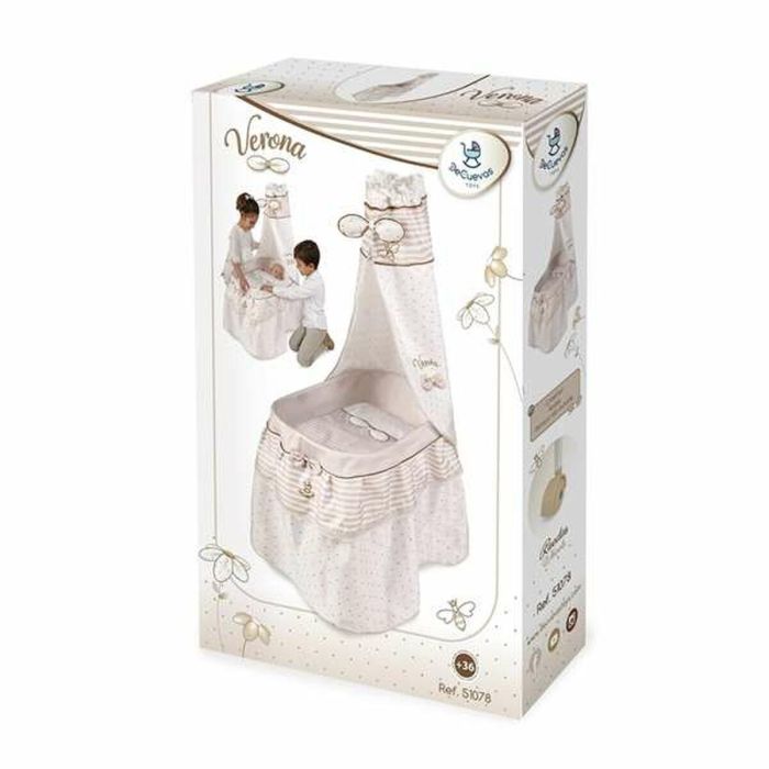 Decuevas Moisés Verona para muñecas de hasta 60 cm, 37x60x100 cm, de metal, plástico y poliéster, +3 años