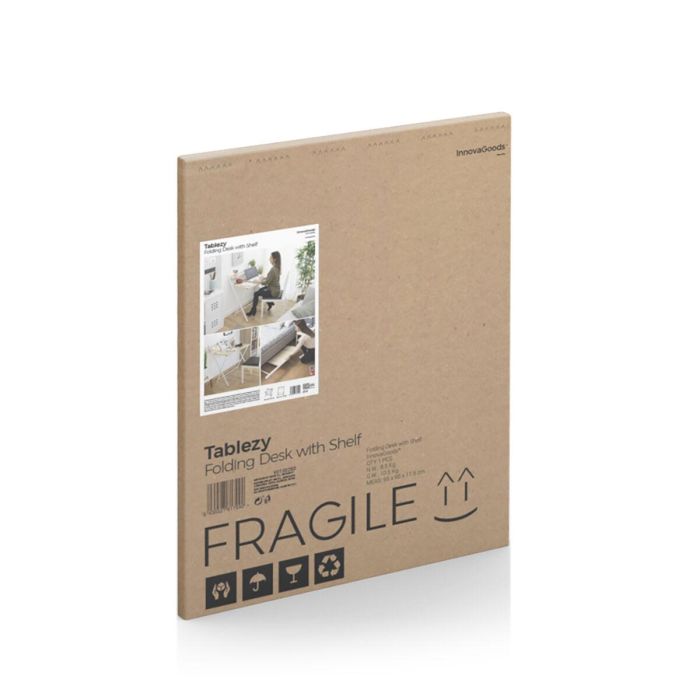 Escritorio Plegable con Estante Tablezy InnovaGoods 1 Escritorio Plegable con Estante Tablezy InnovaGoods 1