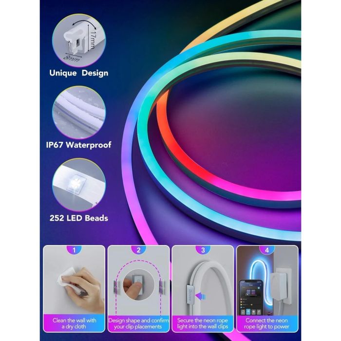 Govee RGBIC Neon Rope Light 2m 1 Govee RGBIC Neon Rope Light 2m 1