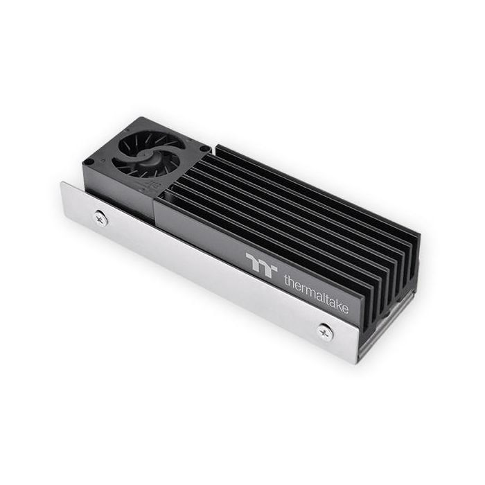 Thermaltake MS-1 Disipador M.2 2280 SSD Cooler NVMe Aluminio Cobre 8000 RPM Negro