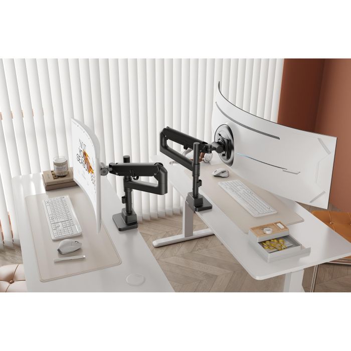 Digitus DA-70824 Soporte para Monitor Único, Abrazadera, 27 kg, hasta 57 pulgadas, Negro 6 Digitus DA-70824 Soporte para Monitor Único, Abrazadera, 27 kg, hasta 57 pulgadas, Negro 6