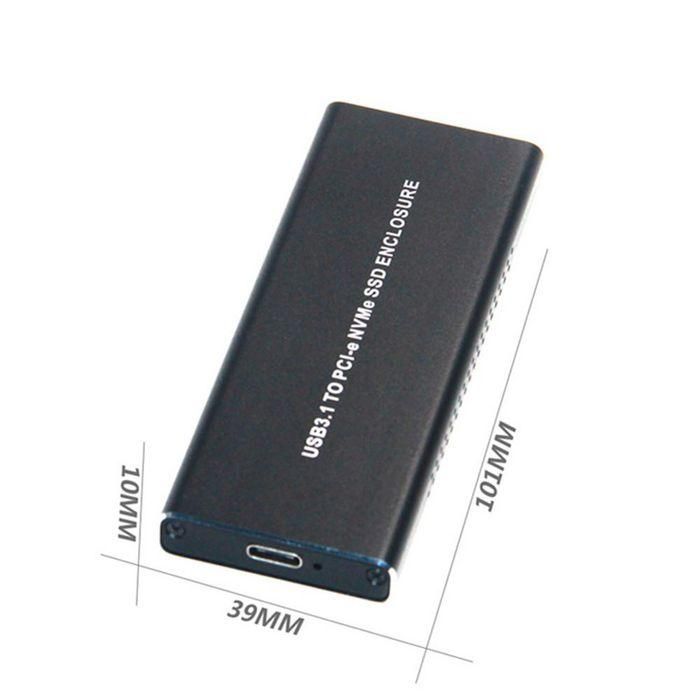 CoreParts Carcasa Externa M.2 PCIe NVMe a USB 3.0/3.1, Tipo M (Solo PCIe/NVMe), Compatible con Longitudes 30mm, 42mm, 60mm, 80mm 6 CoreParts Carcasa Externa M.2 PCIe NVMe a USB 3.0/3.1, Tipo M (Solo PCIe/NVMe), Compatible con Longitudes 30mm, 42mm, 60mm, 80mm 6