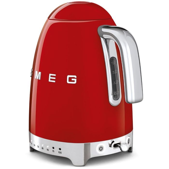 SMEG KLF04RDEU Hervidor Eléctrico 50s Style 1.7L 2400W Rojo, Acero Inoxidable/Plástico, Termostato, Mantener Caliente 2 SMEG KLF04RDEU Hervidor Eléctrico 50s Style 1.7L 2400W Rojo, Acero Inoxidable/Plástico, Termostato, Mantener Caliente 2