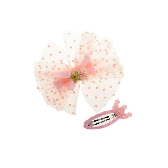 Inca Set de 2 ganchos para pelo con tul y corona - modelos surtidos 3