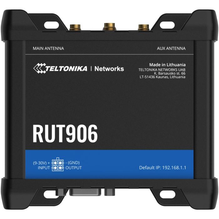 Teltonika RUT906 Router Industrial Dual SIM LTE WiFi - Router de red móvil - 2,4 GHz, 4 puertos Fast Ethernet, con GPS 4
