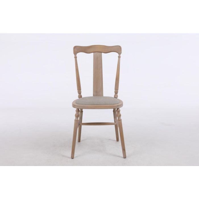 DKD Home Decor Silla Romantico Beige Natural 46 x 94 x 48 cm Cedro Poliester 2