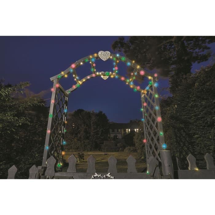 Guirnalda exterior multicolor 100 LEDs SMART GARDEN 3