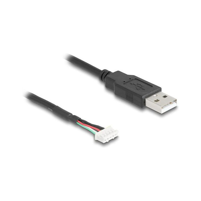 DeLOCK 12109 Cable USB 2.0 A a conector de bloque terminal de 5 pines, 0.6 m, Negro 2 DeLOCK 12109 Cable USB 2.0 A a conector de bloque terminal de 5 pines, 0.6 m, Negro 2