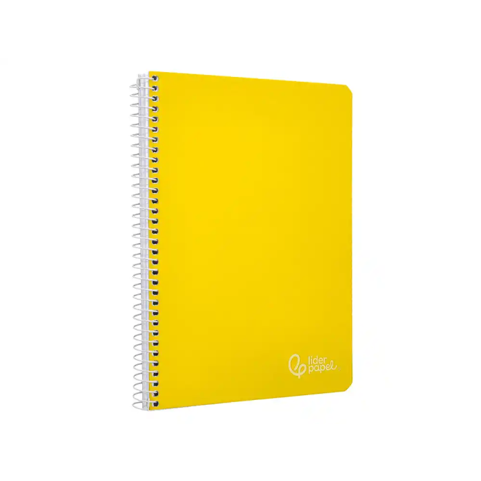 Liderpapel Cuaderno Espiral A4 Witty Tapa Dura 80 Hojas 90gr Rayado Horizontal Con Margen Amarillo 3