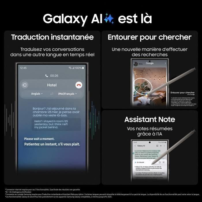 Smartphone SAMSUNG Galaxy S24 Ultra 256 GB Negro 2 Smartphone SAMSUNG Galaxy S24 Ultra 256 GB Negro 2
