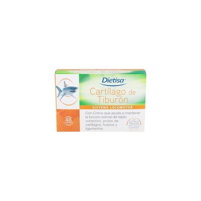 Ideceron Cartílago de Tiburón con Vitaminas y Minerales para Tejido Conectivo y Articulaciones 48 Comprimidos