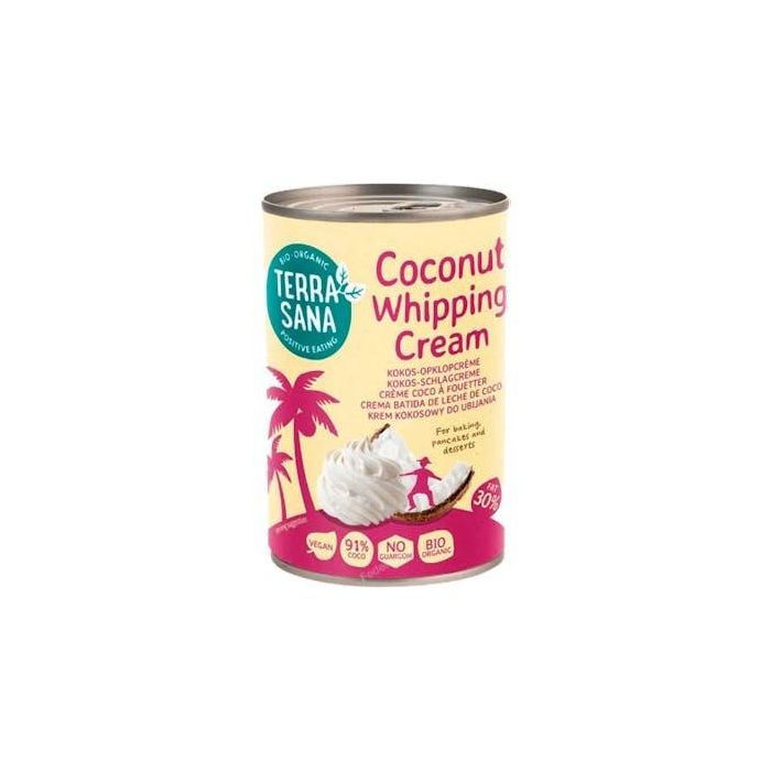 TERRASANA Crema Batida de Leche de Coco 400 ml Bio Sin Gluten