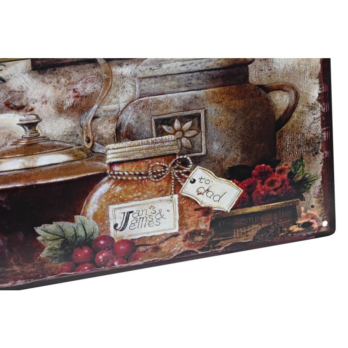 DKD Home Decor Decoración de Pared Shabby Chic Metal Multicolor con Diseño Lavanda Surtido 50x20x1 cm Pack 6 Unidades 2