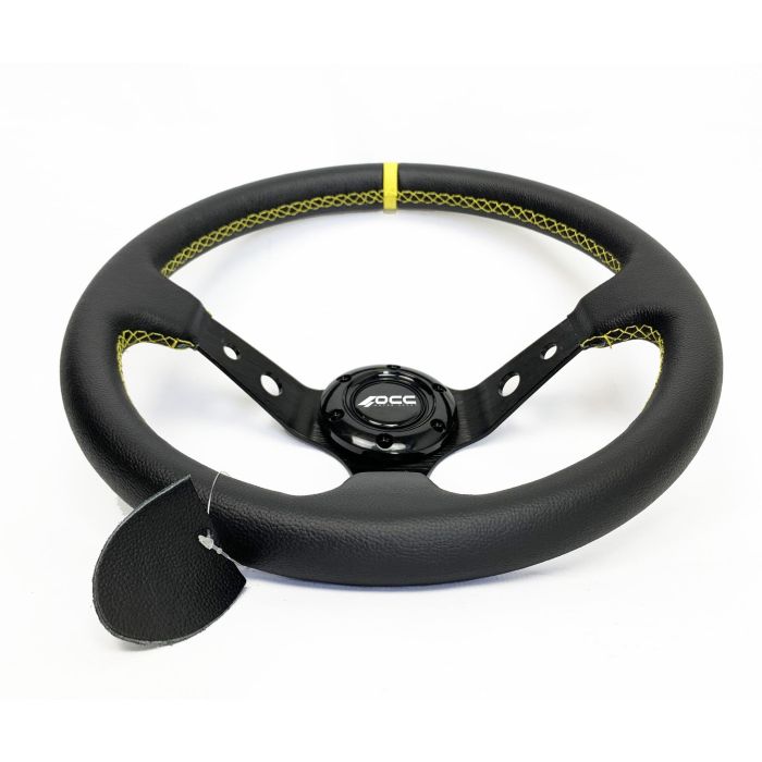 Occ Motorsport Volante Track OCCVOL004 Desplazado Piel Artificial Brazos Negros 350mm Deportivo 2 Occ Motorsport Volante Track OCCVOL004 Desplazado Piel Artificial Brazos Negros 350mm Deportivo 2