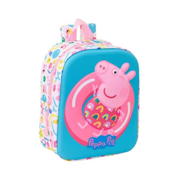 Safta Mochila Guarderia 3D Peppa Pig 22x27x10 cm