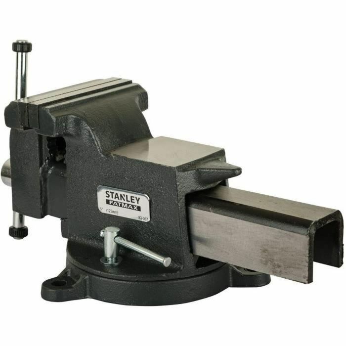 Stanley Prensa de banco 125 mm de hierro fundido de alta resistencia para trabajo 4 Stanley Prensa de banco 125 mm de hierro fundido de alta resistencia para trabajo 4
