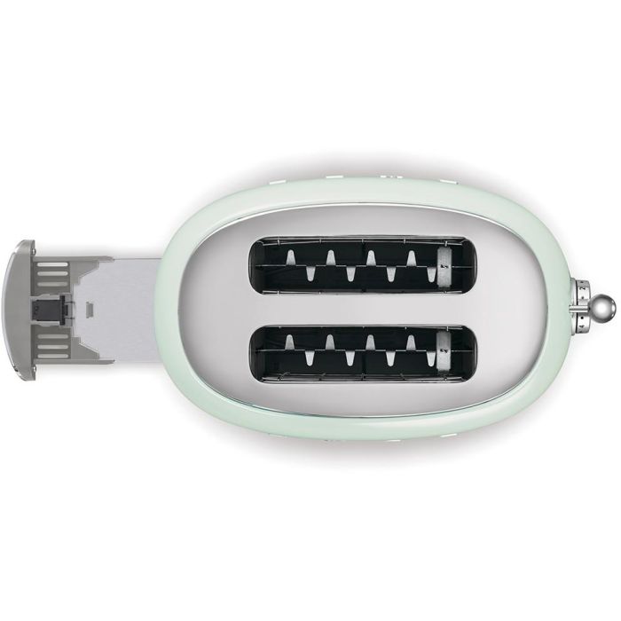 Smeg TSF01PGEU Tostadora de Pan 2x2, Estilo Retro Años 50, Color Verde 4 Smeg TSF01PGEU Tostadora de Pan 2x2, Estilo Retro Años 50, Color Verde 4