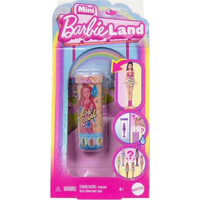 Barbie Jcr08 Mini Muñecas Barbieland Color Reveal Std. Muñeca de 3,8 cm que se dobla con base en forma de corazón 1 Barbie Jcr08 Mini Muñecas Barbieland Color Reveal Std. Muñeca de 3,8 cm que se dobla con base en forma de corazón 1