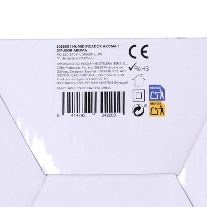 Humidificador Aroma Gallery DCook 3 W - 0,3 L Humidificador Aroma Gallery DCook 3 W - 0,3 L