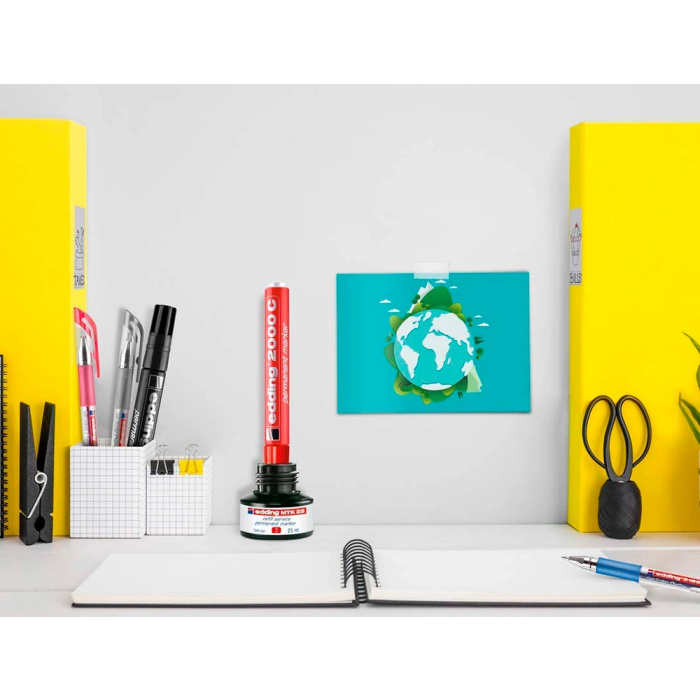 Edding Tinta MTK25 para Rotuladores Recargables, Sistema Capilar, Color Rojo, 25 ml 3 Edding Tinta MTK25 para Rotuladores Recargables, Sistema Capilar, Color Rojo, 25 ml 3