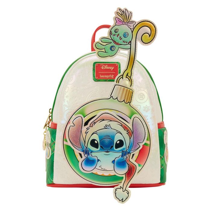 Mochila Holiday Stitch Disney Loungefly 26cm 6 Mochila Holiday Stitch Disney Loungefly 26cm 6