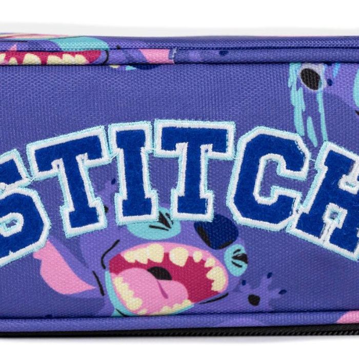 Cerdá Estuche Portatodo Escolar Stitch Morado, Ideal para Material de Papelería y Objetos Personales, 8.5x5.0x22.5 cm 2