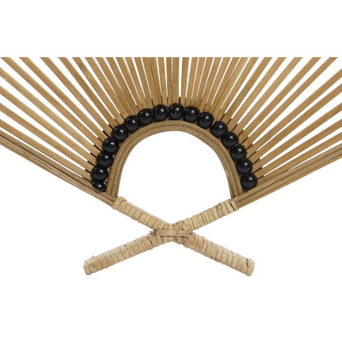 DKD Home Decor Decoracion Pared Bambu Marron Claro 2 x 51 x 69 cm (4 Unidades) 1