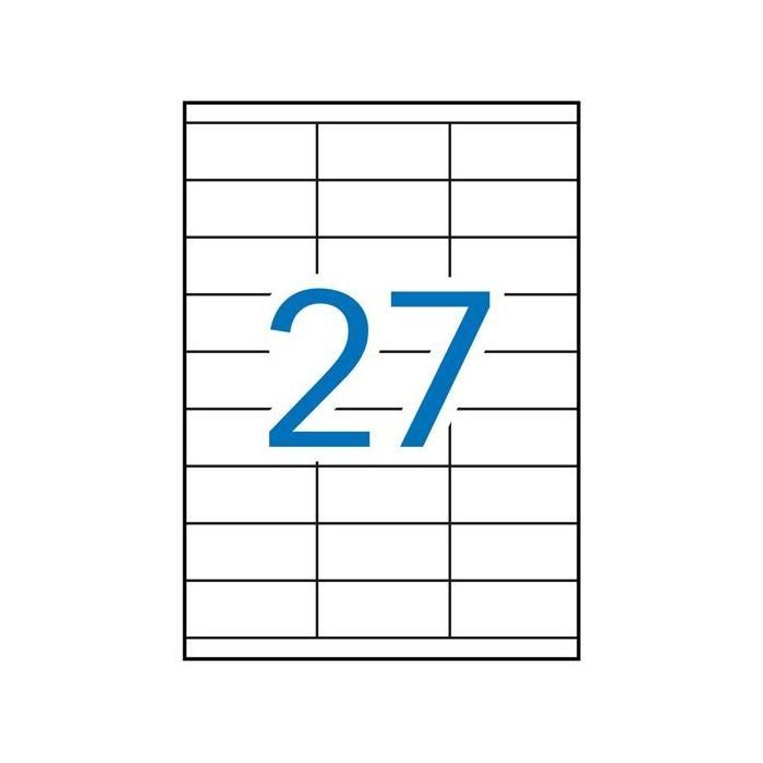 Apli Etiquetas Adhesivas 70x30 mm Rectas 2700 ud Inkjet/Láser Blanco Apli Etiquetas Adhesivas 70x30 mm Rectas 2700 ud Inkjet/Láser Blanco