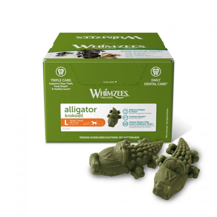 Whimzees Caja Alligator L 30 Unidades