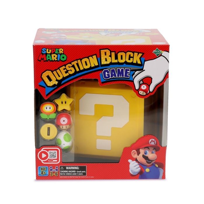Epoch 7556 Juego de Mesa Question Block Super Mario Bros, 3 Juegos en 1 (incluye Bingo), Edad +4 años 2 Epoch 7556 Juego de Mesa Question Block Super Mario Bros, 3 Juegos en 1 (incluye Bingo), Edad +4 años 2