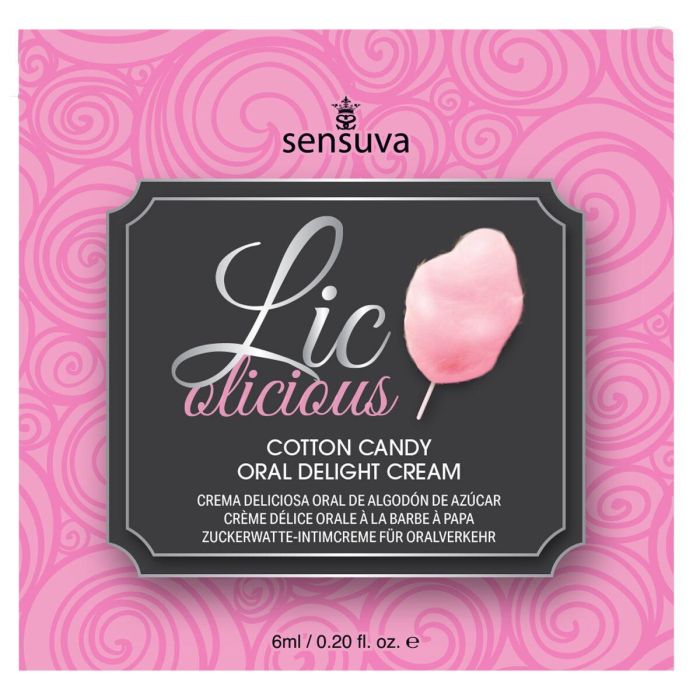 Lubricante con Sabor Sensuva Algodón de Azúcar 6 ml