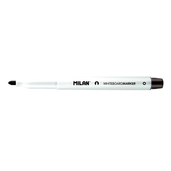 Caja de 12 rotuladores negros ø3,7mm para pizarra blanca milan 1 Caja de 12 rotuladores negros ø3,7mm para pizarra blanca milan 1