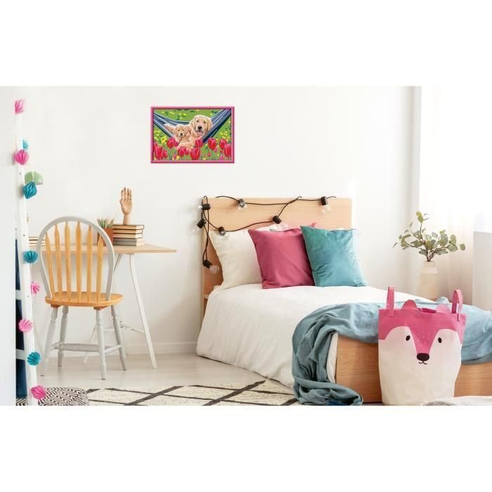 CreArt Kids - Labrador y tulipanes (31 x 21 cm), kit de pintura por números, a partir de 7 años, 25852, Ravensburger 3 CreArt Kids - Labrador y tulipanes (31 x 21 cm), kit de pintura por números, a partir de 7 años, 25852, Ravensburger 3