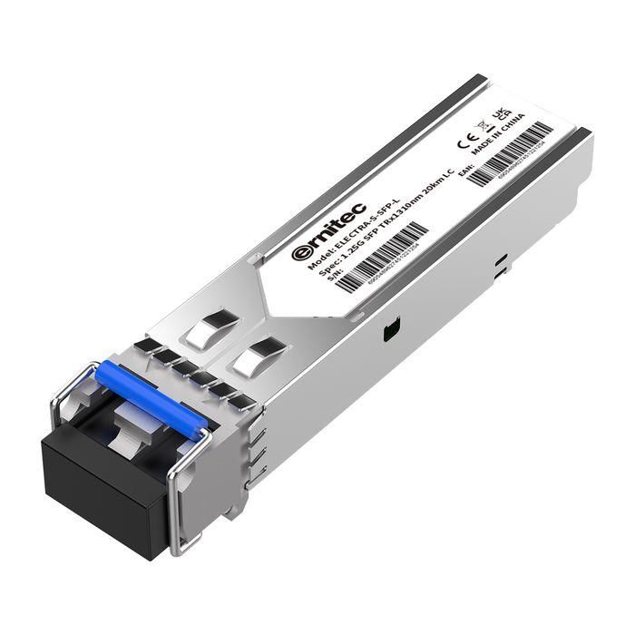 Ernitec SFP Modo Simple 10KM 1310nm - Transceptor de Fibra Óptica para Conexiones de Datos Ethernet