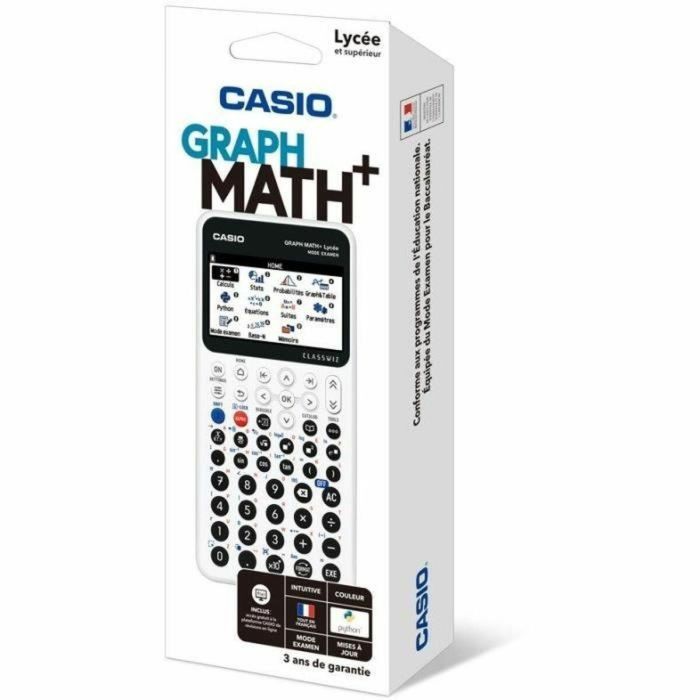 Casio CAS1715043665328 Calculadora Gráfica Math+ para Escuela Secundaria Blanca 1 Casio CAS1715043665328 Calculadora Gráfica Math+ para Escuela Secundaria Blanca 1
