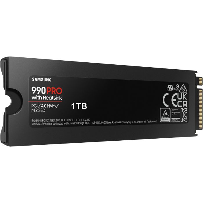 Samsung 990 PRO 1TB M.2 NVMe PCIe 4.0 x4 SSD con Disipador Retail 6