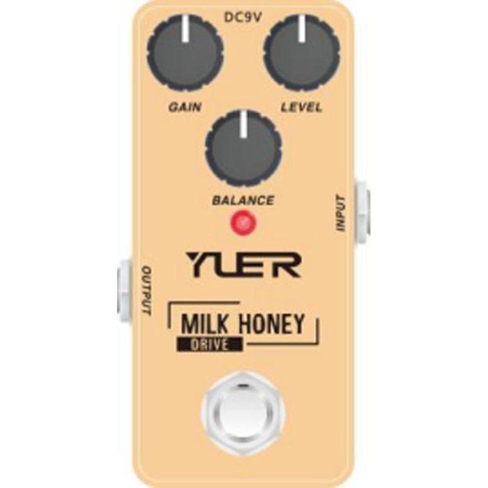 YUER Milk Honey Drive - Pedal de overdrive de baja ganancia con efecto cálido natural, tono rico y respuesta suave tipo amplificador de válvulas YUER Milk Honey Drive - Pedal de overdrive de baja ganancia con efecto cálido natural, tono rico y respuesta suave tipo amplificador de válvulas
