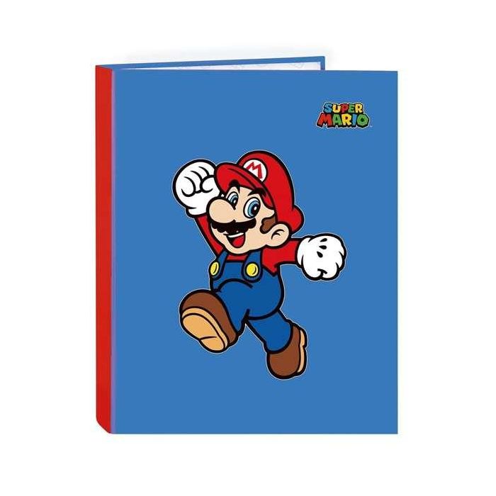 Carpeta de anillas Super Mario World Azul marino A4 26.5 x 33 x 4 cm 2 Carpeta de anillas Super Mario World Azul marino A4 26.5 x 33 x 4 cm 2