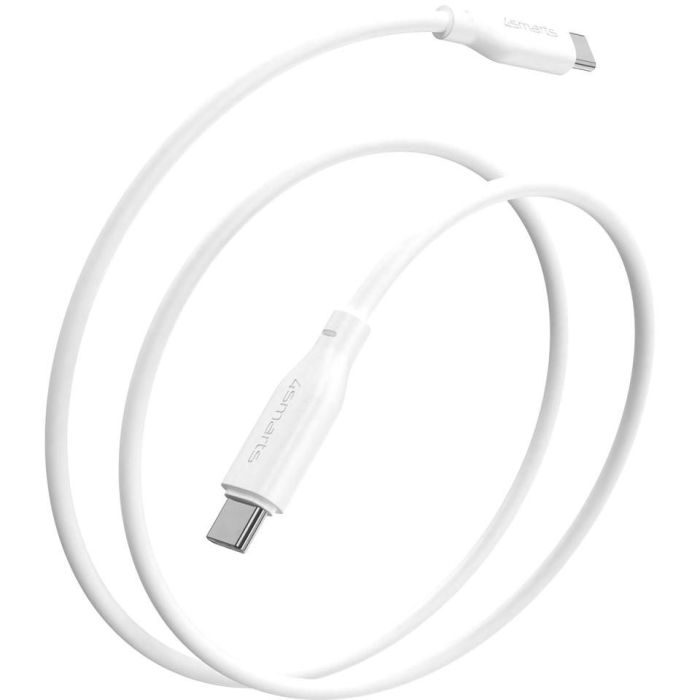 4smarts USB-C / USB-C Silikon-Kabel High Flex 60W 1.5m Wei 3